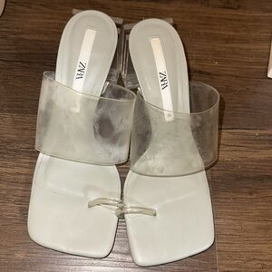 Zara clear heel